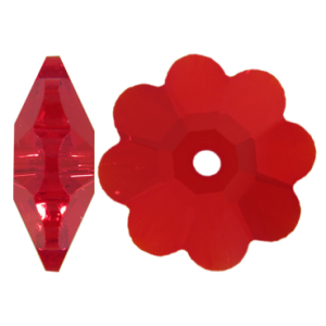 3700 - 14mm Swarovski Margarita Bead - Light Siam (Unfoiled) 3700 - 14mm Swarovski Margarita Bead - Light Siam (Unfoiled)