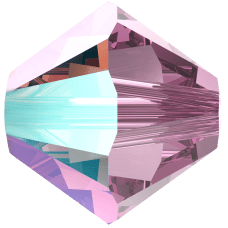 5301/5328 - 6mm Swarovski Bicone Bead - Light Amethyst Shimmer 5301/5328 - 6mm Swarovski Bicone Bead - Light Amethyst Shimmer