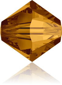 5301/5328 - 6mm Swarovski Bicone Crystal Bead - Crystal Copper 5301/5328 - 6mm Swarovski Bicone Crystal Bead - Crystal Copper