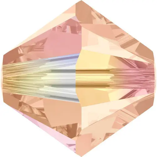 5301/5328 - 6mm Swarovski Bicone Bead - Light Peach AB2X 5301/5328 - 6mm Swarovski Bicone Bead - Light Peach AB2X