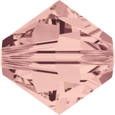 5301/5328 - 5mm Swarovski Bicone Crystal Bead - Blush Rose 5301/5328 - 5mm Swarovski Bicone Crystal Bead - Blush Rose