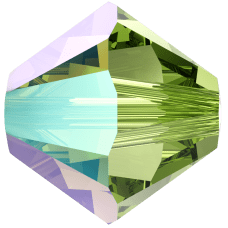 5301/5328 - 4mm Swarovski Bicone Bead - Peridot Shimmer 5301/5328 - 4mm Swarovski Bicone Bead - Peridot Shimmer