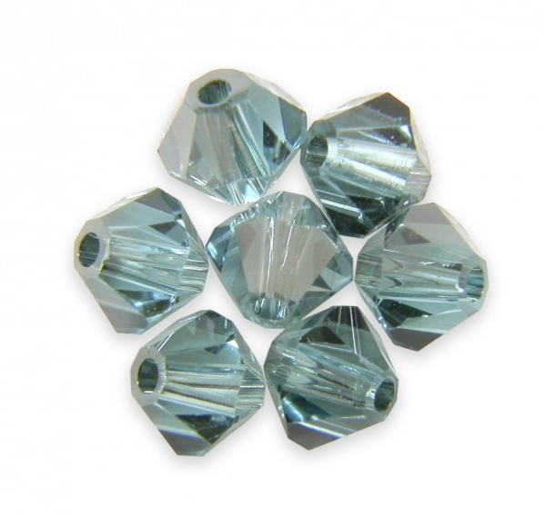 5301/5328 - 3mm Swarovski Bicone Crystal Bead - Aquamarine Satin 5301/5328 - 3mm Swarovski Bicone Crystal Bead - Aquamarine Satin
