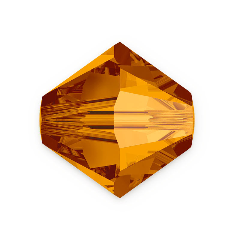 5301/5328 - 4mm Swarovski Bicone Bead - Crystal Copper 5301/5328 - 4mm Swarovski Bicone Bead - Crystal Copper