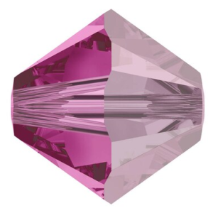 5301 - 4mm Swarovski Bicone Bead - Fuchsia Satin