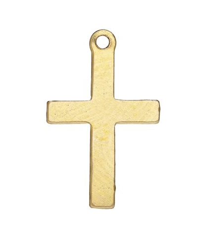 12202- 14K Gold Filled 10.0x16.0mm Cross Charm 12202- 14K Gold Filled 10.0x16.0mm Cross Charm