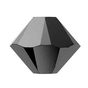 5301/5328 - 5mm Swarovski Bicone Crystal Bead - Jet Hematite 2X 5301/5328 - 5mm Swarovski Bicone Crystal Bead - Jet Hematite 2X