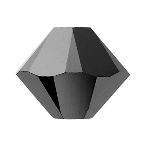 5301/5328 - 5mm Swarovski Bicone Crystal Bead - Jet Hematite 2X 5301/5328 - 5mm Swarovski Bicone Crystal Bead - Jet Hematite 2X
