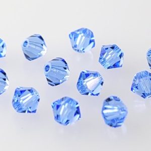 5301/5328 - 4mm Swarovski Bicone Bead - Medium Sapphire 5301/5328 - 4mm Swarovski Bicone Bead - Medium Sapphire
