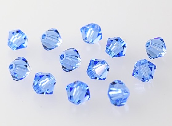 5301/5328 - 4mm Swarovski Bicone Bead - Medium Sapphire 5301/5328 - 4mm Swarovski Bicone Bead - Medium Sapphire