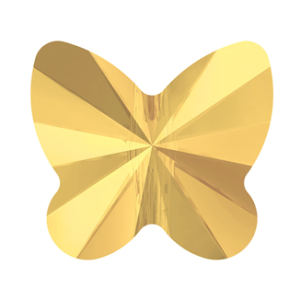 5754 - 6mm Swarovski Butterfly Bead - Crystal Metallic Sunshine 5754 - 6mm Swarovski Butterfly Bead - Crystal Metallic Sunshine