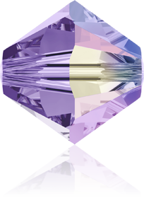 5301/5328 - 4mm Swarovski Bicone Bead - Tanzanite AB 5301/5328 - 4mm Swarovski Bicone Bead - Tanzanite AB
