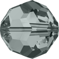 #5000 - 10mm Swarovski Round Crystal Bead - Black Diamond