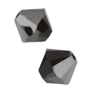 5301/5328 – 4mm Swarovski Bicone Crystal Bead – Jet Hematite 5301/5328 – 4mm Swarovski Bicone Crystal Bead – Jet Hematite