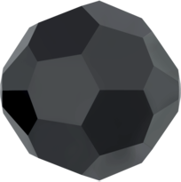 #5000 - 10mm Swarovski Round Crystal Bead - Jet Hematite 2X #5000 - 10mm Swarovski Round Crystal Bead - Jet Hematite 2X