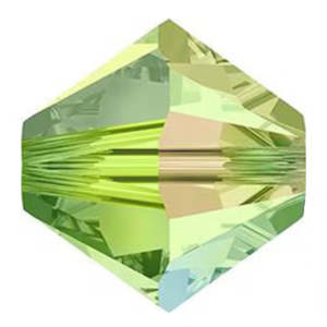 5301/5328 – 4mm Swarovski Bicone Bead – Peridot AB 2X 5301/5328 – 4mm Swarovski Bicone Bead – Peridot AB 2X