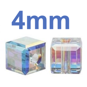 #5601 - 4mm Swarovski Square Crystal Bead Factory Pack