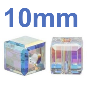 #5601 - 10mm Swarovski Square crystal Bead Factory Pack