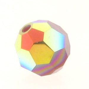 #5000 - 4mm Swarovski Round Crystal Bead - Dark Red Coral AB #5000 - 4mm Swarovski Round Crystal Bead - Dark Red Coral AB