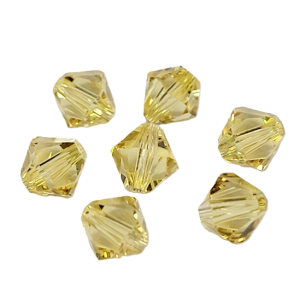 5301/5328 - 4mm Swarovski Bicone Bead - Dark Jonquil 5301/5328 - 4mm Swarovski Bicone Bead - Dark Jonquil