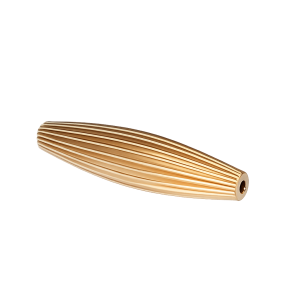 1128 - 6x25.5 mm Gold Filled Corrugated Oval Bead 1128 - 6x25.5 mm Gold Filled Corrugated Oval Bead