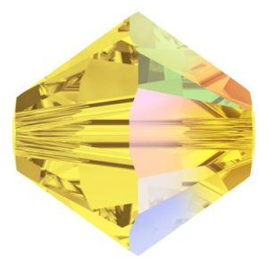 5301/5328 - 6mm Swarovski Bicone Crystal Bead - Citrine AB 5301/5328 - 6mm Swarovski Bicone Crystal Bead - Citrine AB
