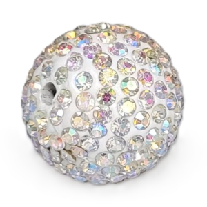 4215 - 20mm Shamballa Round Bead - Crystal AB 4215 - 20mm Shamballa Round Bead - Crystal AB