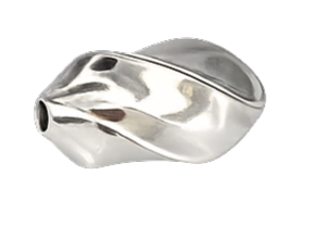 1248 - 13x6.5mm Sterling Silver Fancy Bead 1248 - 13x6.5mm Sterling Silver Fancy Bead