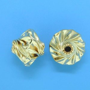 10mm Gold Filled Twisted Garlic Nugget Beads 14/20kt. 10mm Gold Filled Twisted Garlic Nugget Beads 14/20kt.