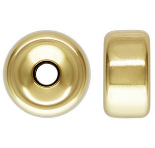 7.2x3.8mm Gold Filled Roundel Beads 7.2x3.8mm Gold Filled Roundel Beads