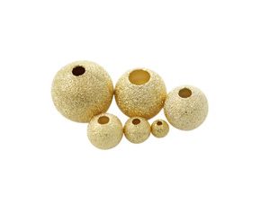 Gold Filled Stardust Round Beads