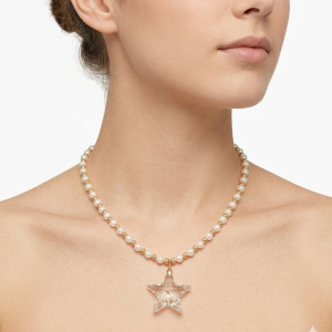 #12027 14K Gold Filled Necklace With Swarovski Pearls and Star Pendant - #12027 14K Gold Filled Necklace With Swarovski Pearls and Star Pendant -