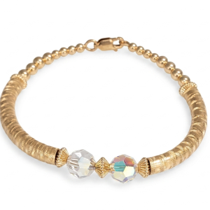 12004 - 14K Gold filled Bracelet With Swarovski Crystal-AB