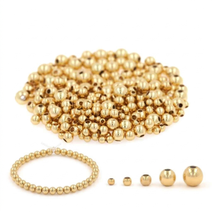 Gold Filled Plain Smooth Round Beads