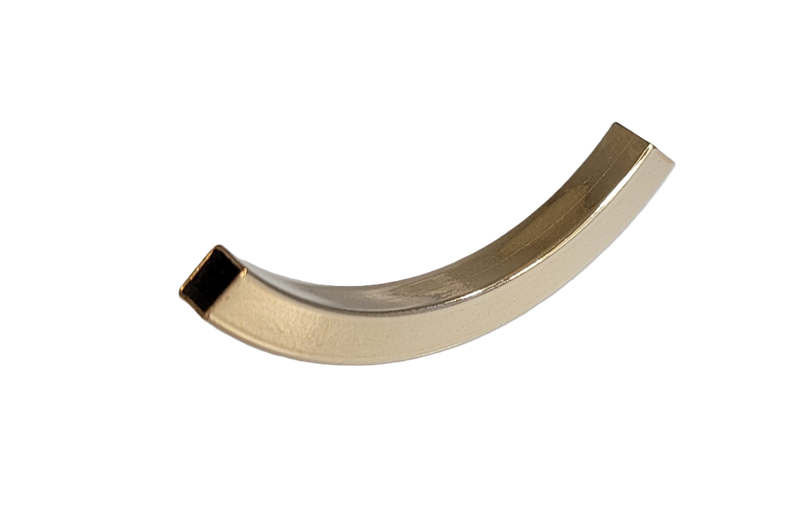 1835 - 5x37mm 14/20 Gold Filled Square Curved Tube 1835 - 5x37mm 14/20 Gold Filled Square Curved Tube