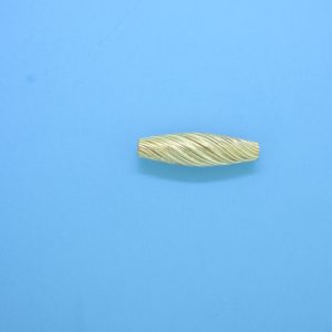1127 - 5x19mm Gold Filled Twisted Oval Bead 1127 - 5x19mm Gold Filled Twisted Oval Bead